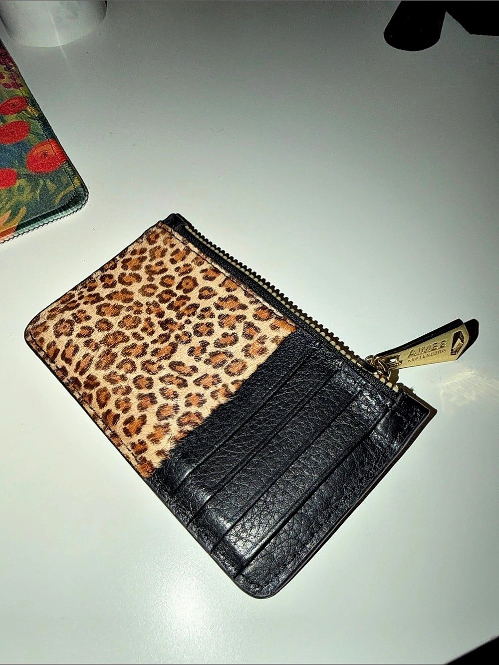 Aimee Kestenberg Leopard Print Leather Wallet